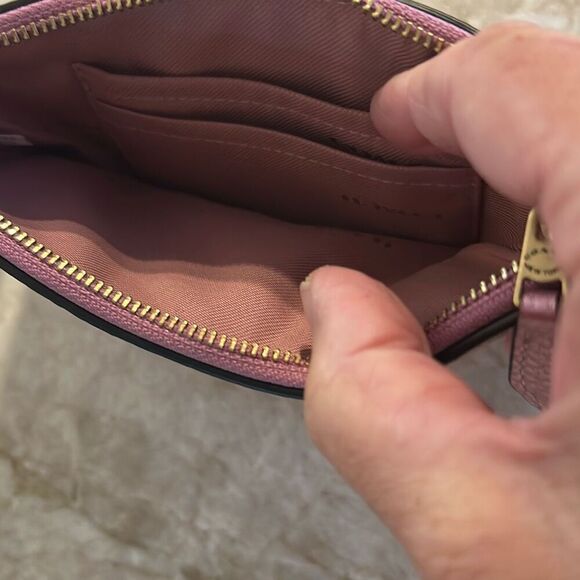 COACH Pink Metallic Large Wristlet - Picture 5 of 5
